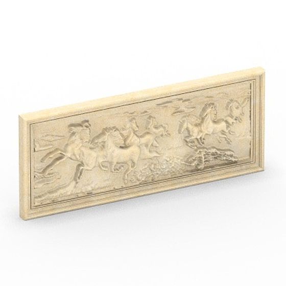 Gray Horse Sculpture 3D Model for Decorative Uses