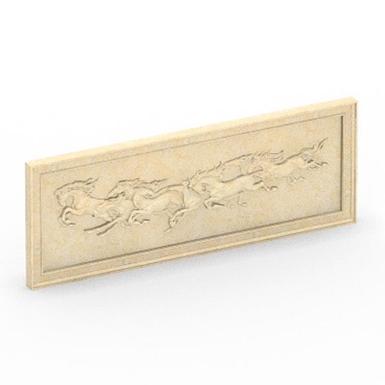 Gray Horse Decoration 3D Model for Charming Spaces