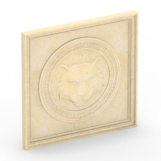 Earth Color Tiger 02 Decoration