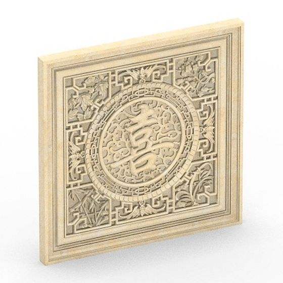 Gray Window Case Relief 3D Model for Exquisite Designs