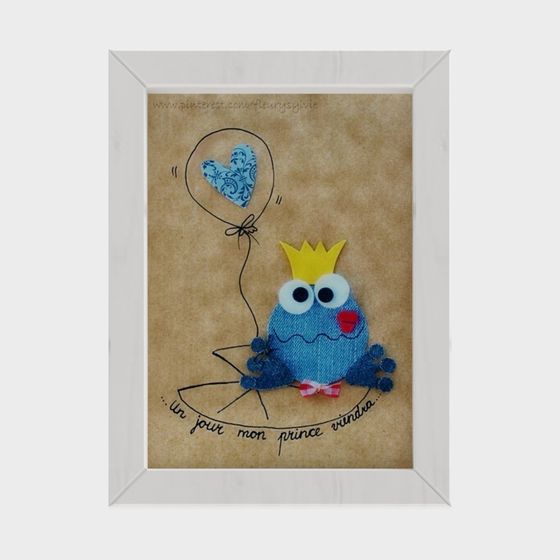 Adorable Low-Poly Blue Bird 3D model with Heart Balloon