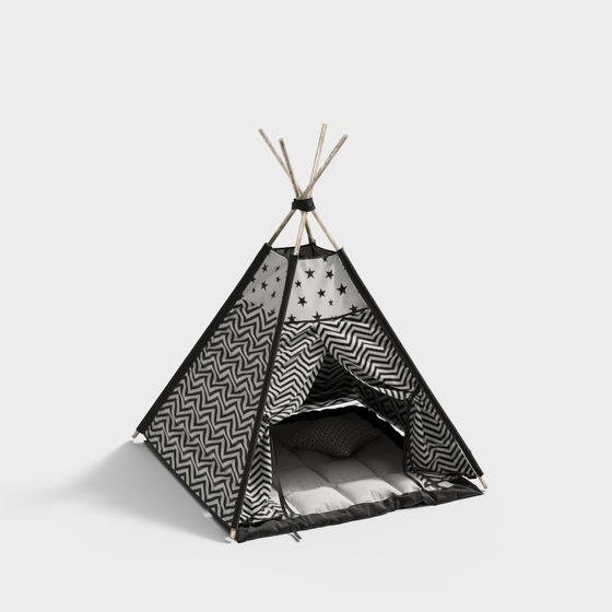 Dreamy Tent 3D model for Imaginative Spaces