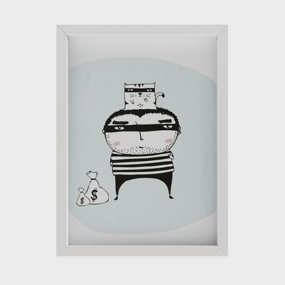 Playful Thief Character 3D model for Creative Projects