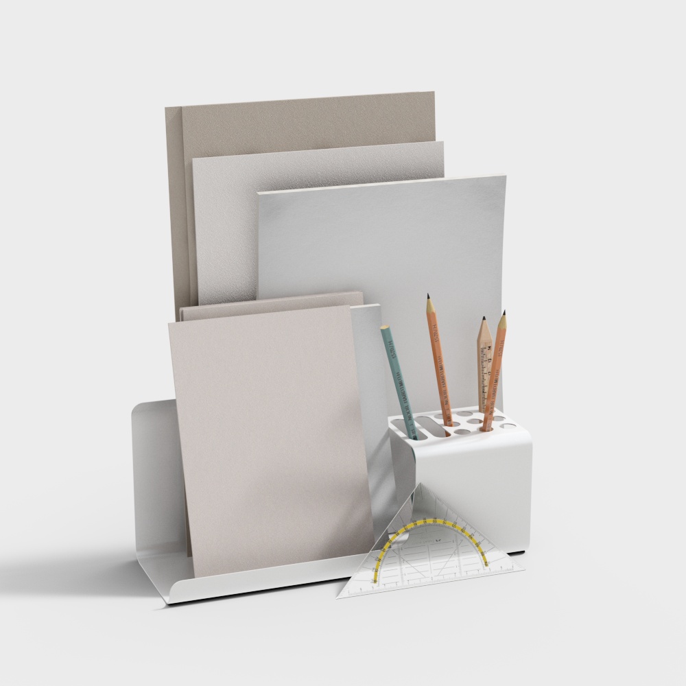 Simple office stationery ornaments