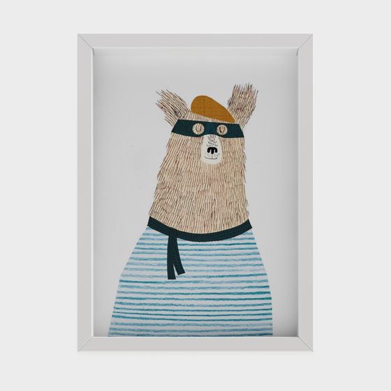 Cool Mr. Bear Low-Poly 3D Model