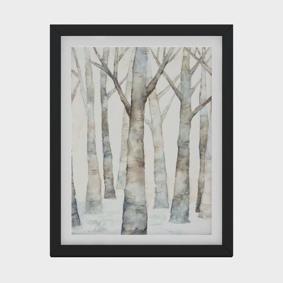 Winter Forest 3D model for Enchanting Scenes