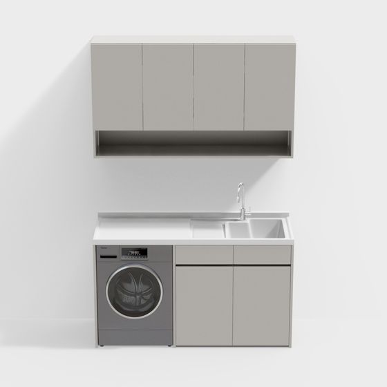 Laundry Station 3D model for Modern Interiors