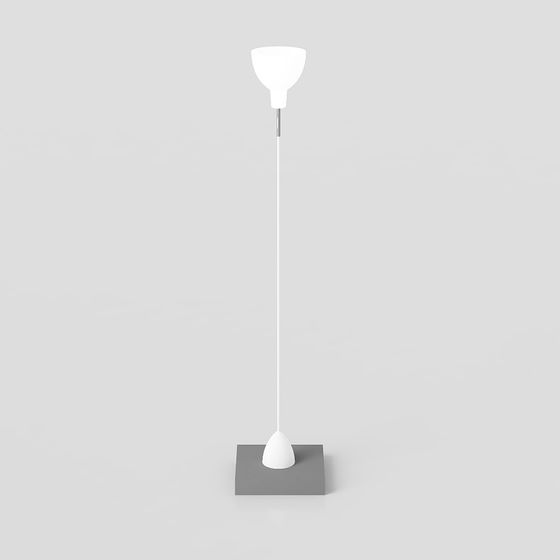 Modern Minimalist Low-Poly Floor Lamp 3D model