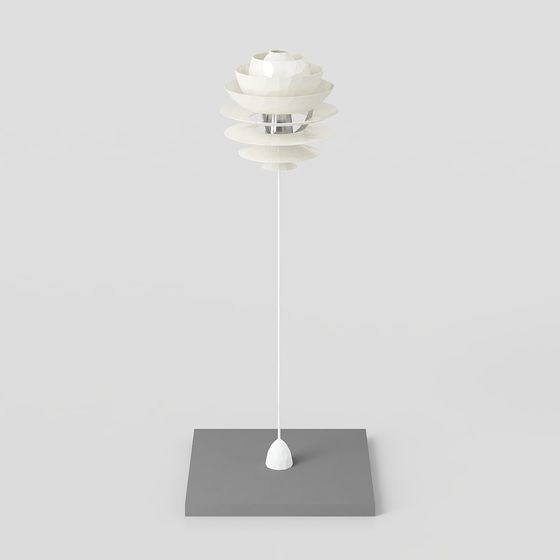 Stylish Floral Lighting Fixture 3D Model
