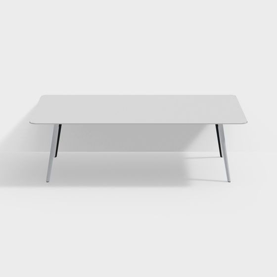 Elegant Minimalist Dining Table 3D model