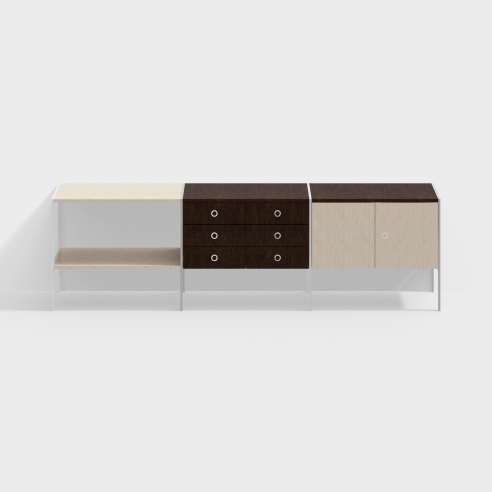 Geiger-GGR_H_Frame_Credenza_3_Đơn_Vị_Rộng