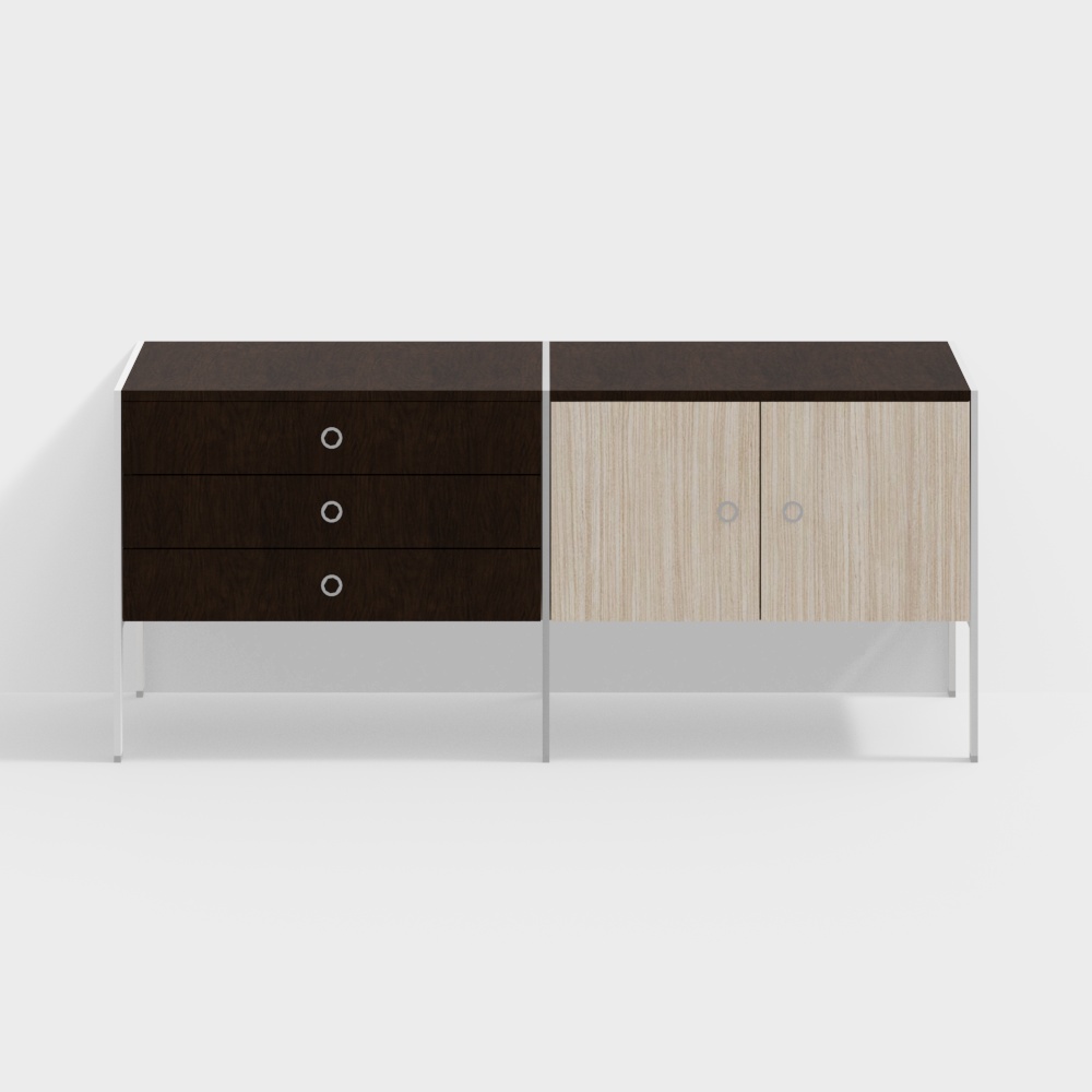 Geiger-GGR_H_Frame_Credenza_2_Đơn_Vị_Rộng