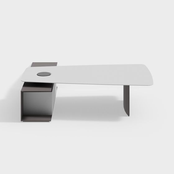 Stylish Minimalist Office Desk 3D model