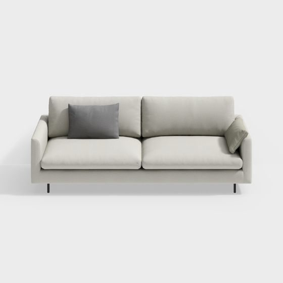 Modern Low-Polygon Sofa 3D model