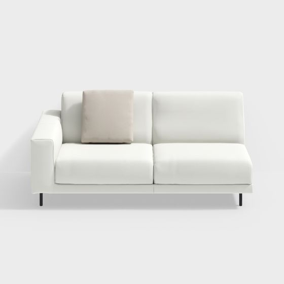 Stylish Low-Poly Sofa 3D Model for Contemporary Spaces