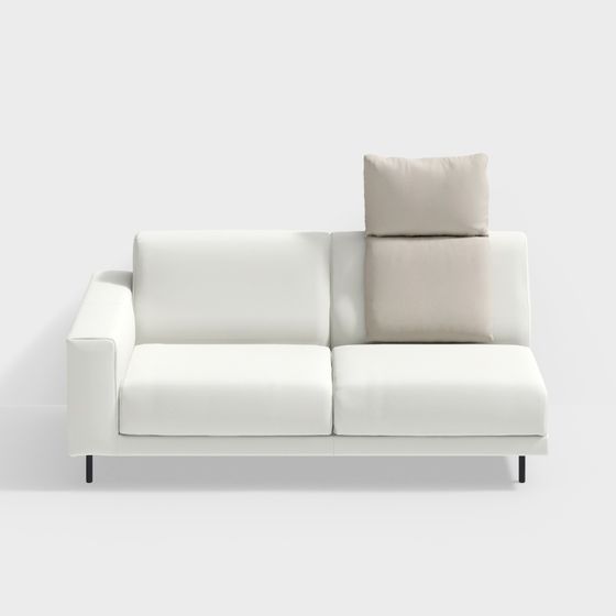 Stylish 3D Sofa Model for Modern Interiors