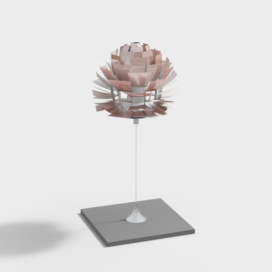 Origami Lamp 3D model for Creative Spaces
