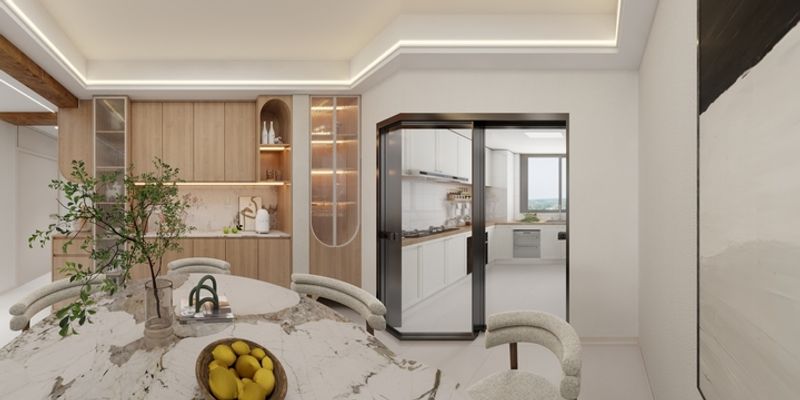 Elegant Modern Kitchen Design with Functional Layout