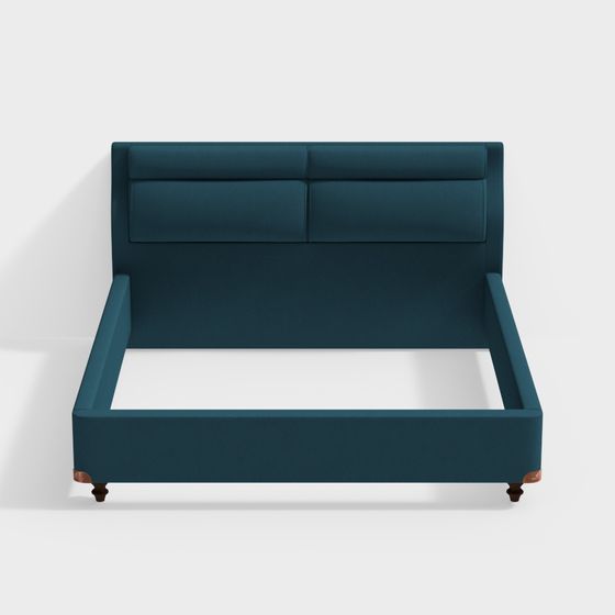 Cozy Retreat 3D model Bed for Modern Interiors