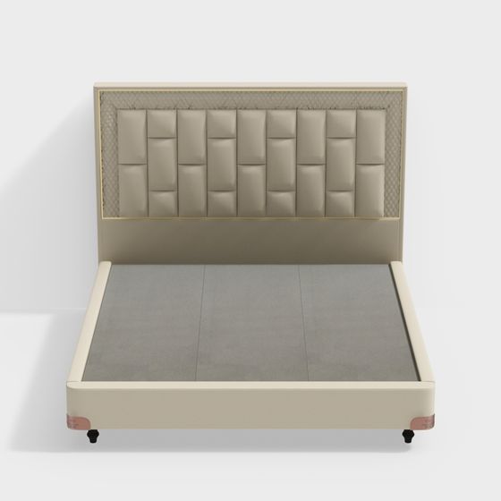Elegant Comfort Bed Frame 3D model