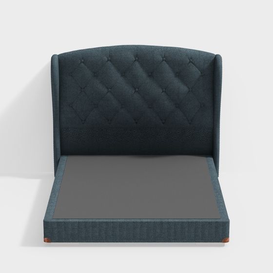 Contemporary Vintage-Style Headboard 3D model