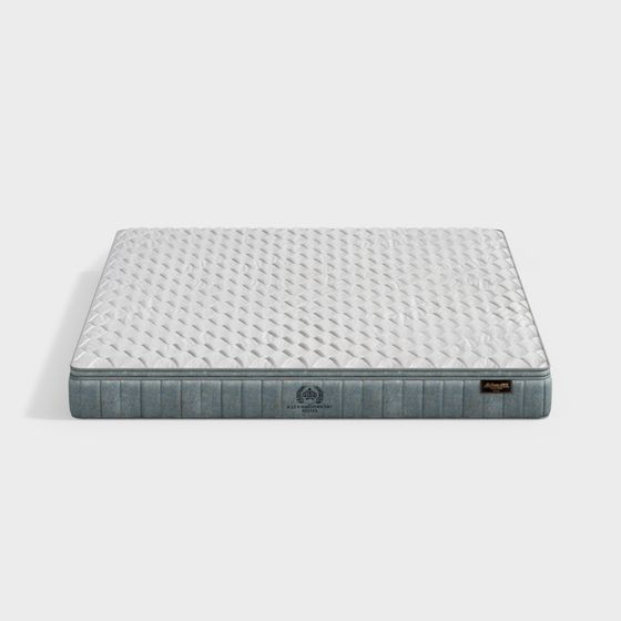 Elegant Low Polygon 3D Mattress Model