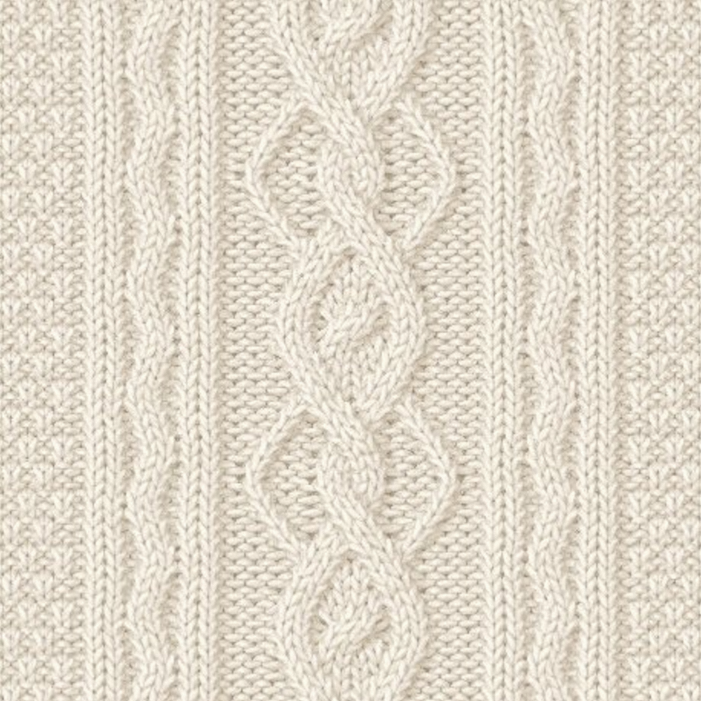 Knitted Wool Material 3D Model in Beige