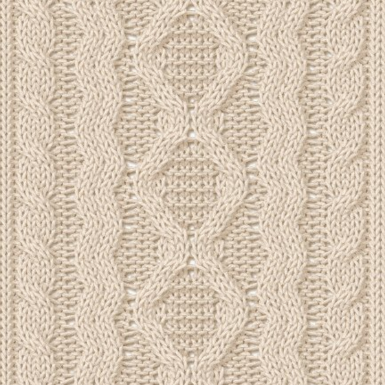 Knitted Wool Material 3D Model in Earth Color