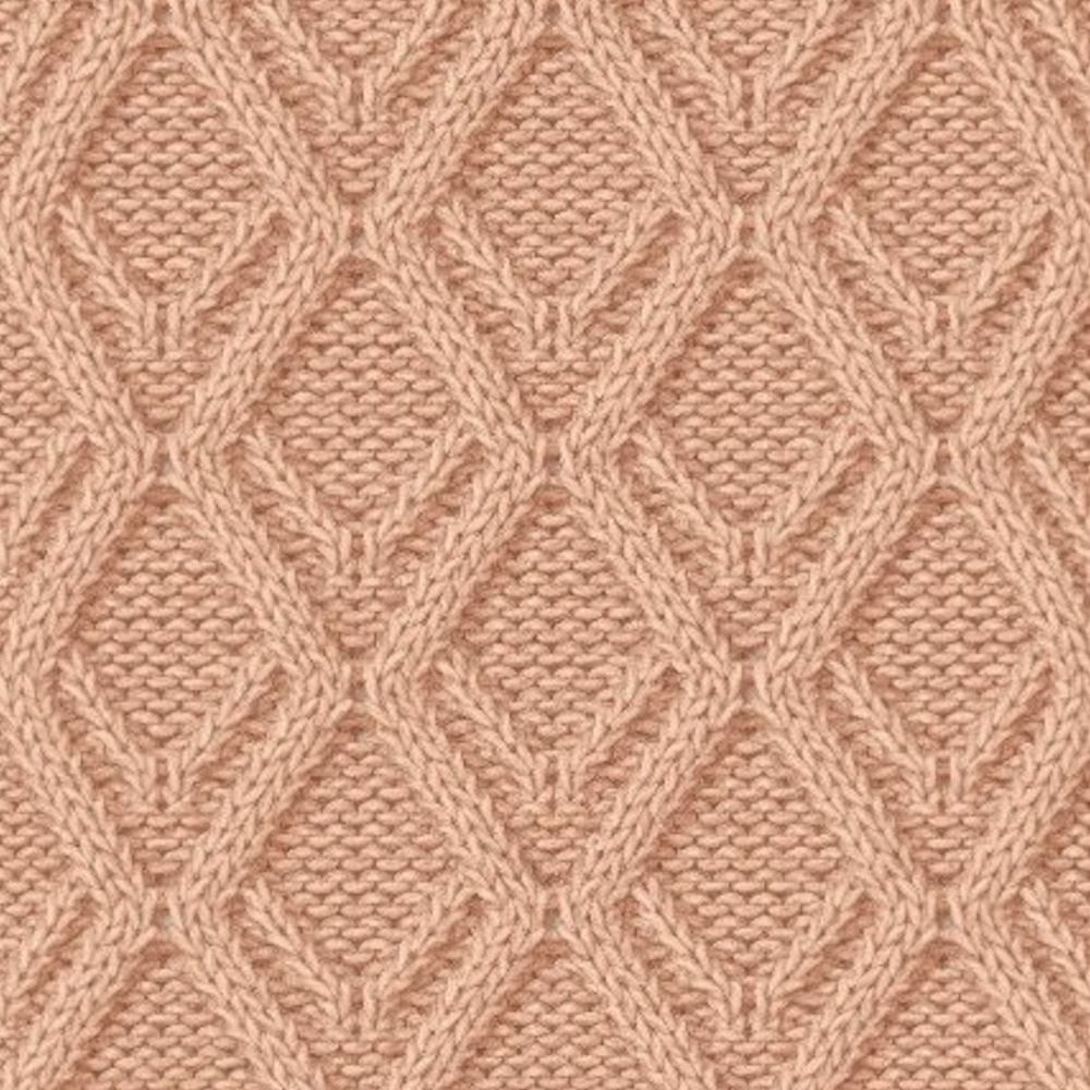 Cozy Knitted Wool Knitting Material 3D Model in Brown