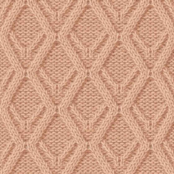 Cozy Knitted Wool Knitting Material 3D Model in Brown