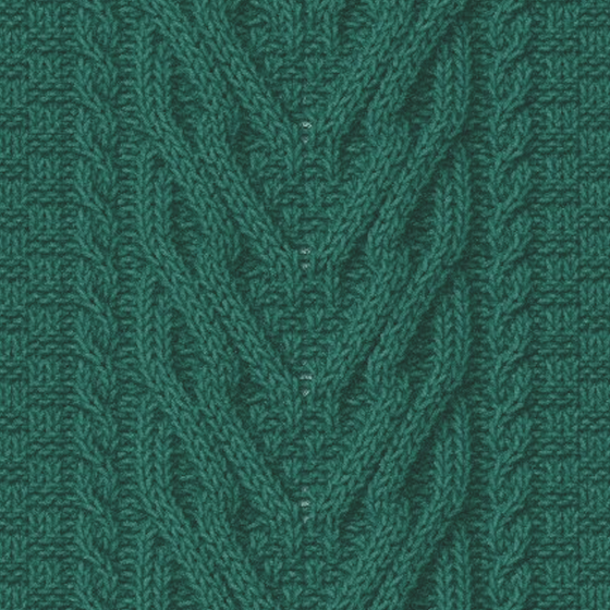 Knitted Wool Material 3D Model in Green