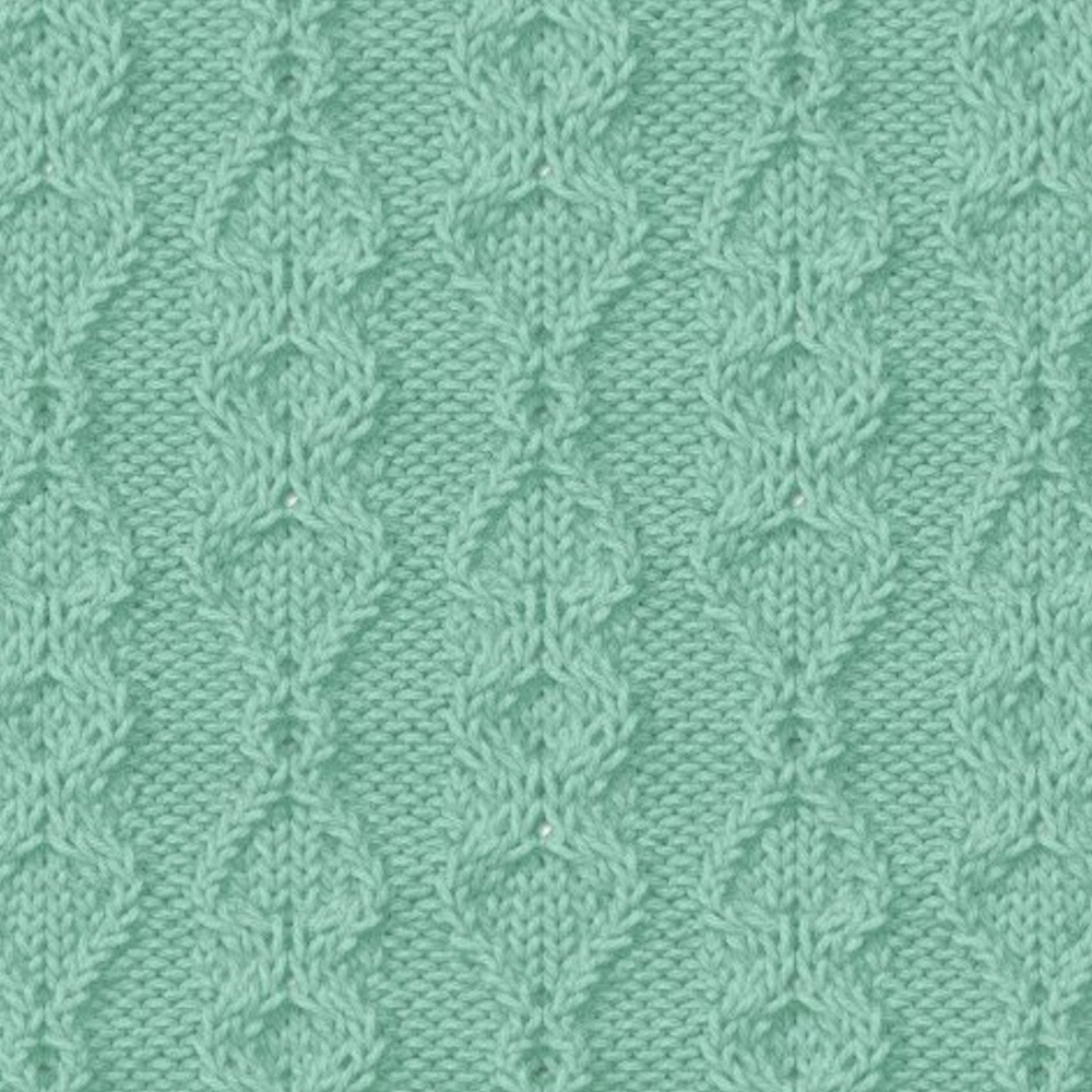 Knitted Wool Knitting Material 3D Model - Green