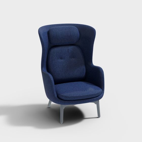 Comfortable Wing Chair 3D model