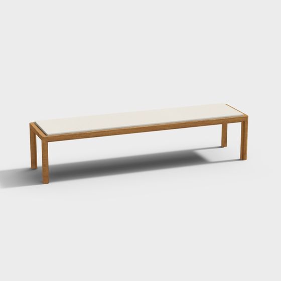Urban Bench 3D model for Modern Spaces