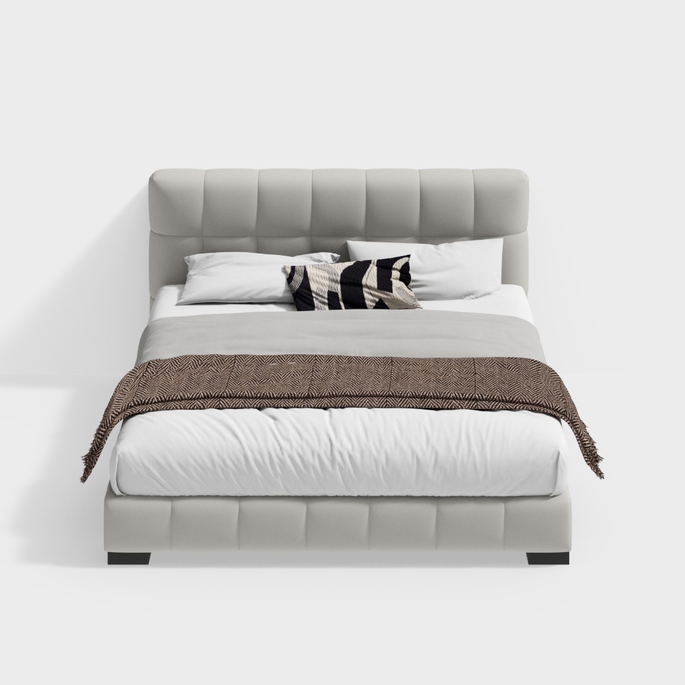 Modern style 1.8m double bed B1BSTJC2465