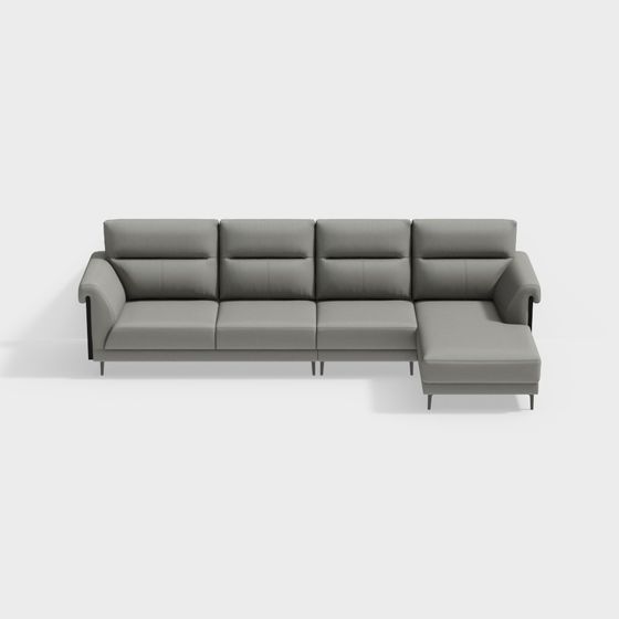 Modern Minimalist 3D Sofa Model