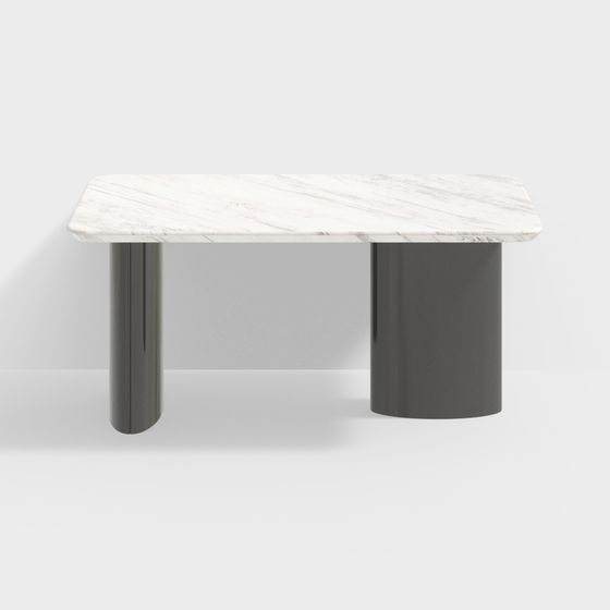 Elegant Marble Coffee Table 3D model