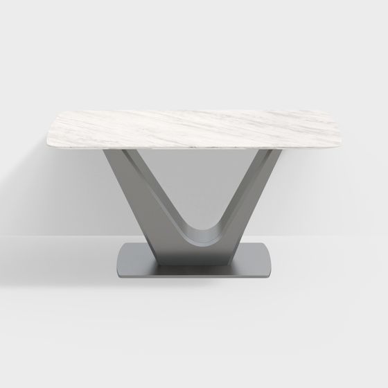 Minimalist Dining Table 3D model