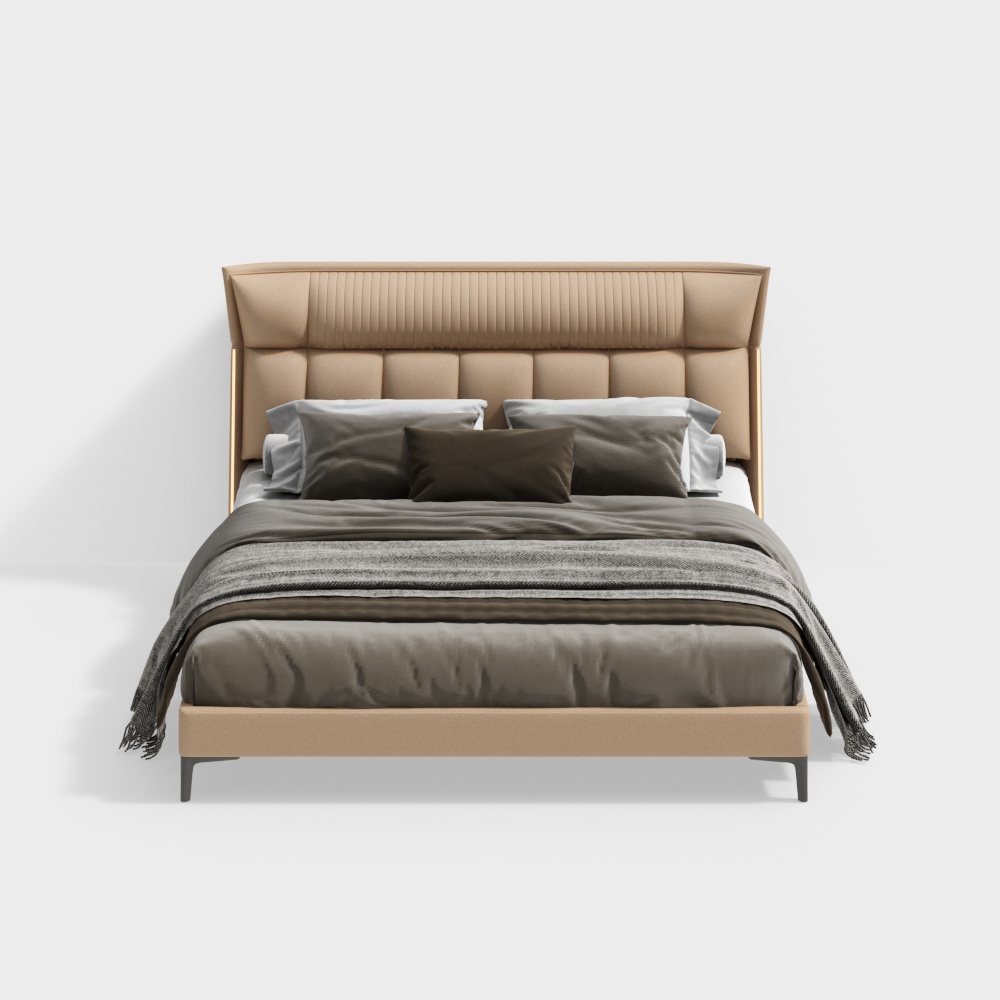 Cama doble de estilo moderno de 1,8m B3BSTJC783