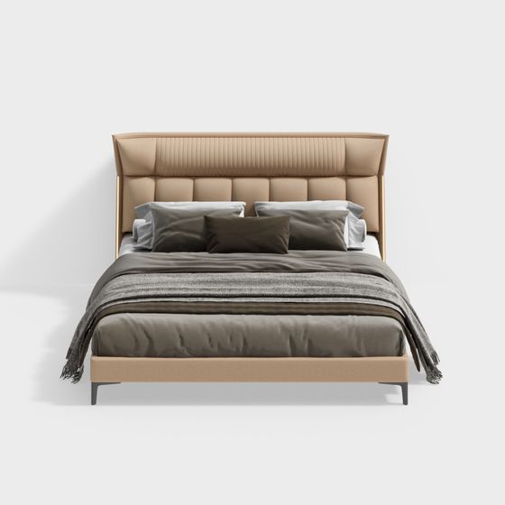 Cama doble de estilo moderno de 1,8m B3BSTJC783