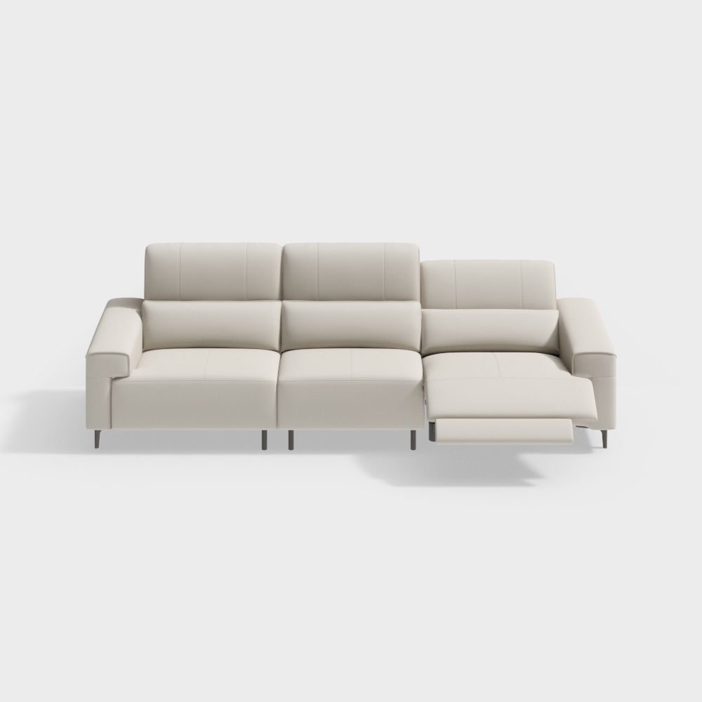 現代風格 2.68m 電動功能直排沙發（功能顯示狀態）B1BSTJS5522