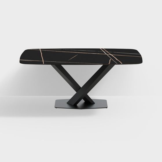 Urban Minimalist Dining Table 3D model