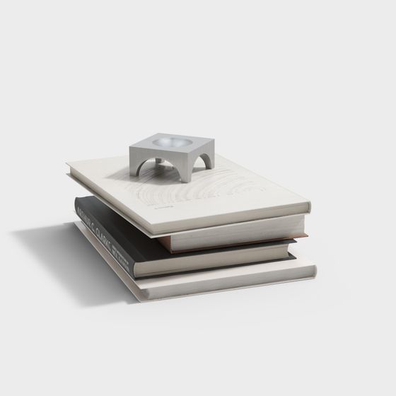 Bookshelf Accent 3D model