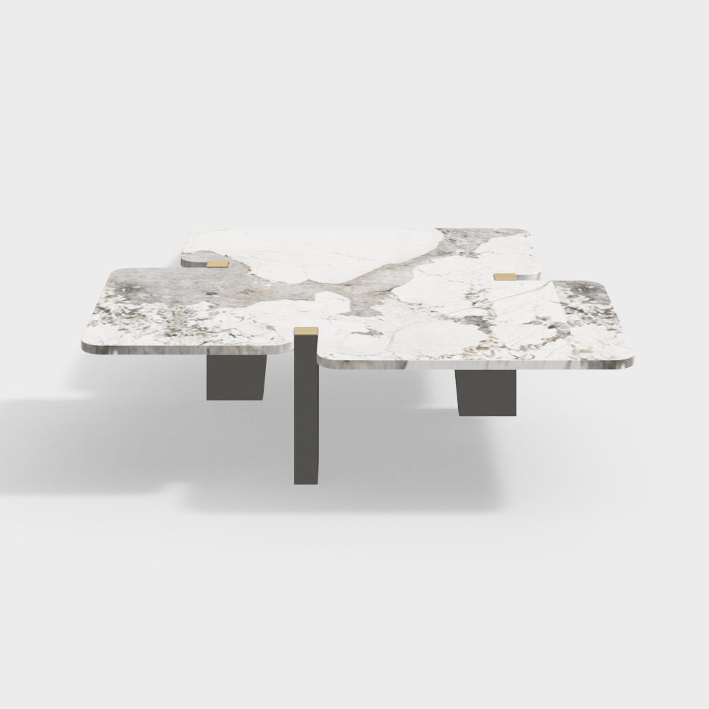 Table à thé en métal ardoise de style minimaliste Bosheng 1.3m - Senkailuo - BSNB1724A