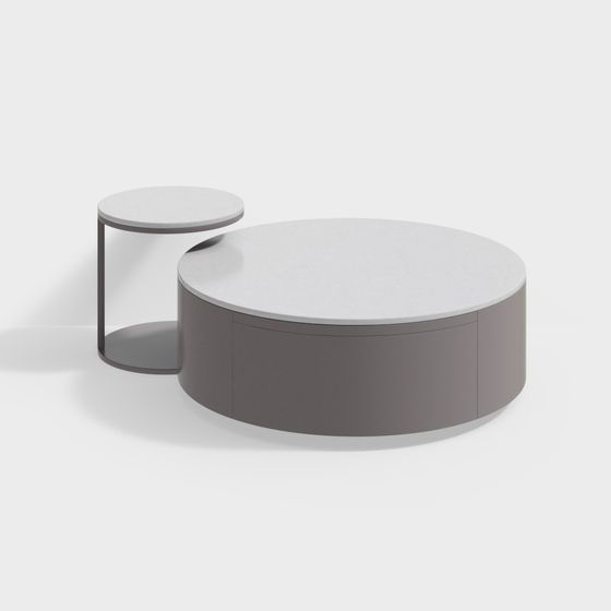 Streamlined Round Table 3D Model for Modern Interiors