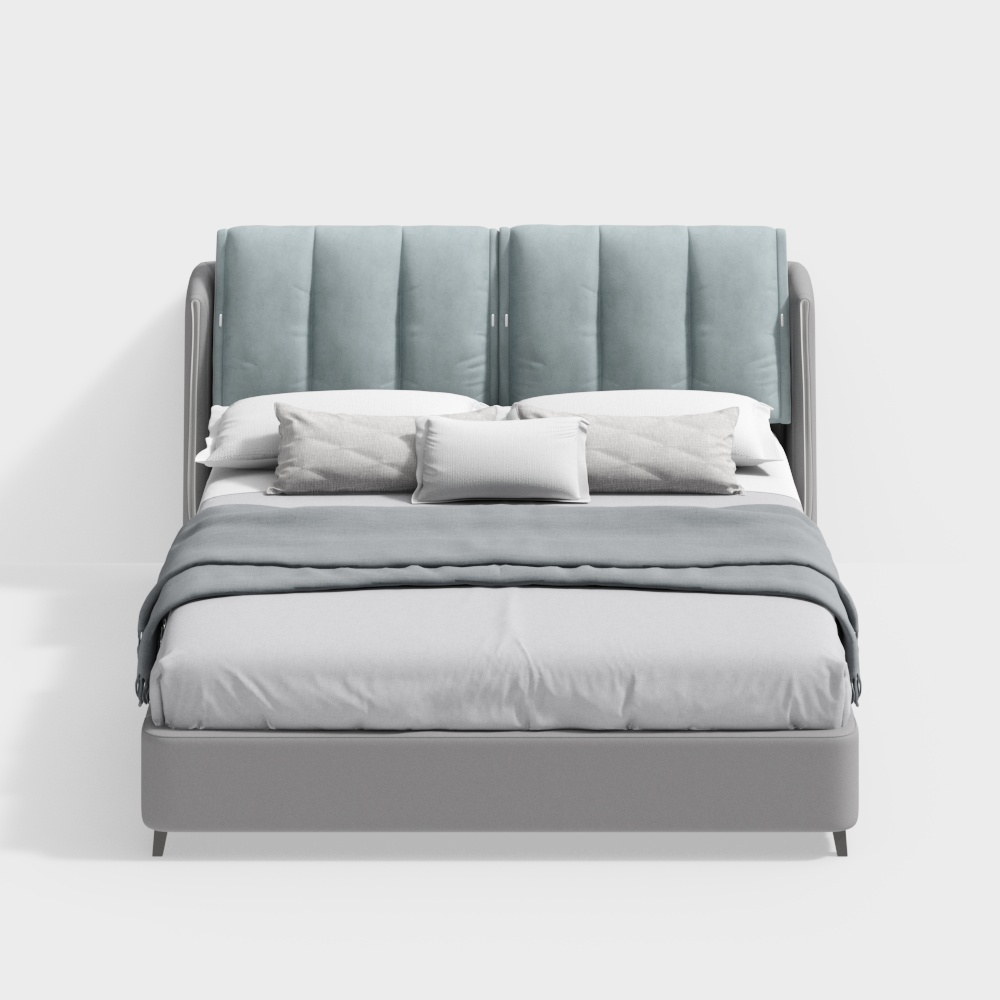 1.8m Cortical metal double bed - BSJC2058