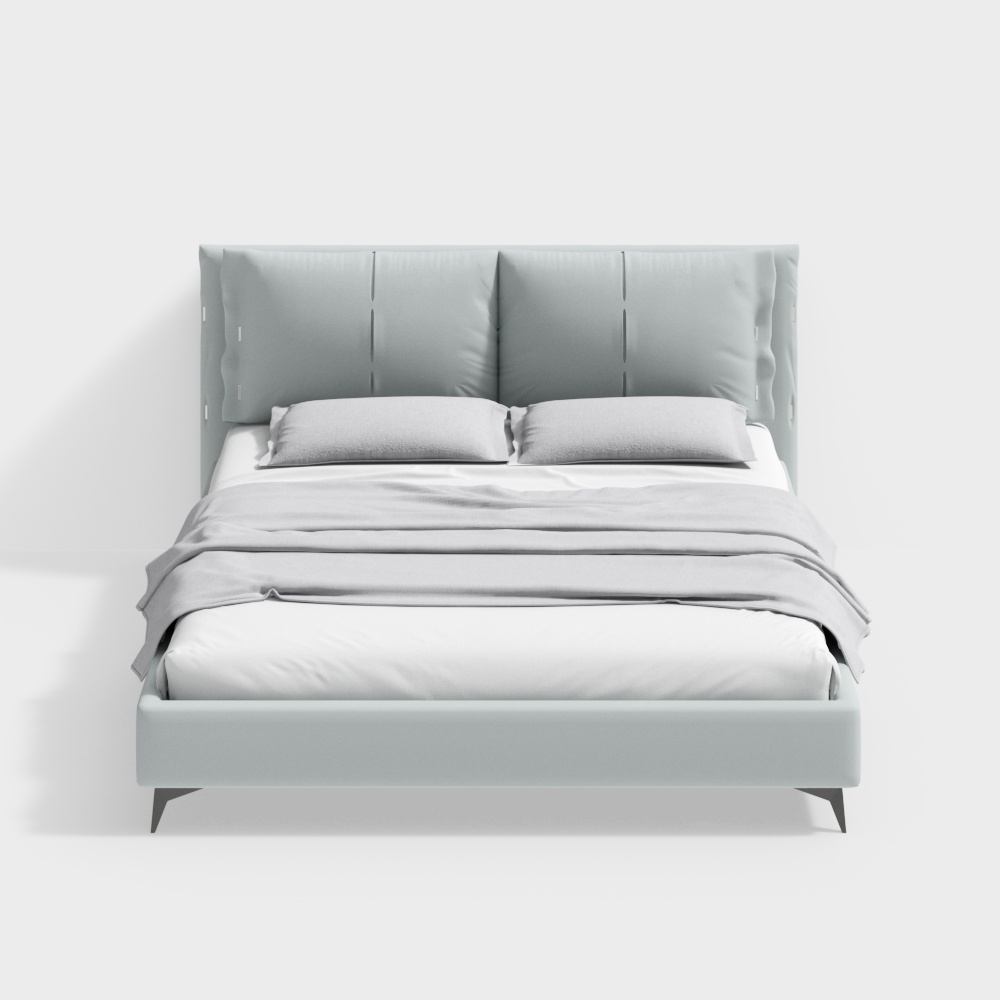 1.8m Cortical Metal Bed - BSJC215194-Senkelo King size bed