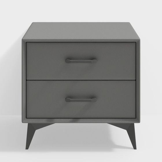 Mid-Century Modern Nightstand 3D model