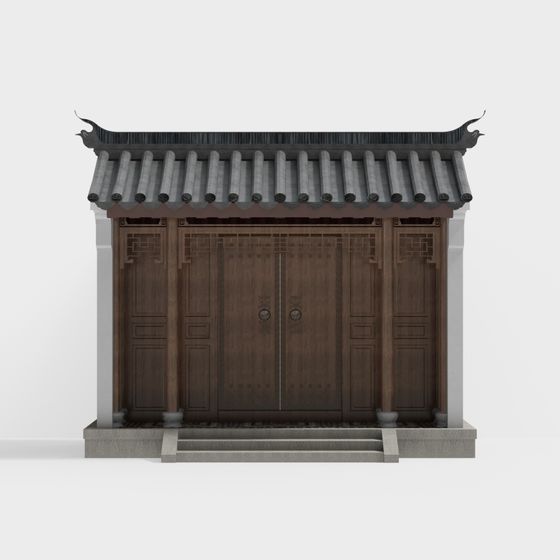 Ancient Doorway 3D Model for Cultural Projects
