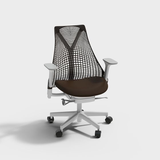 Modern Low-Poly Office Chair 3D model
